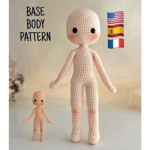 Amigurumi Doll Body Base Crochet Pattern | Regular & Miniature Baby Body PDF Tutorial