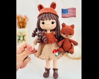 Bundle Amigurumi Pattern Fox Girl Pattern Fox Pattern