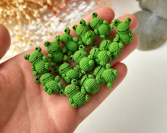 Miniature Frog Handmade Miniature Amigurumi Frog