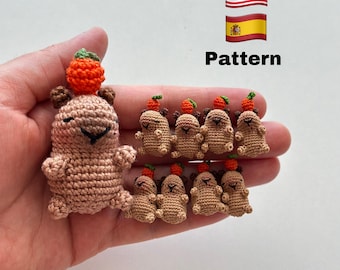 Miniatur Amigurumi Capybara Digitales PDF Muster