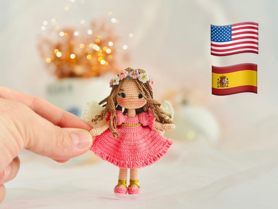 Miniature Amigurumi Pattern Butterfly Angel Minny Doll PDF Pattern Micro Doll Pattern