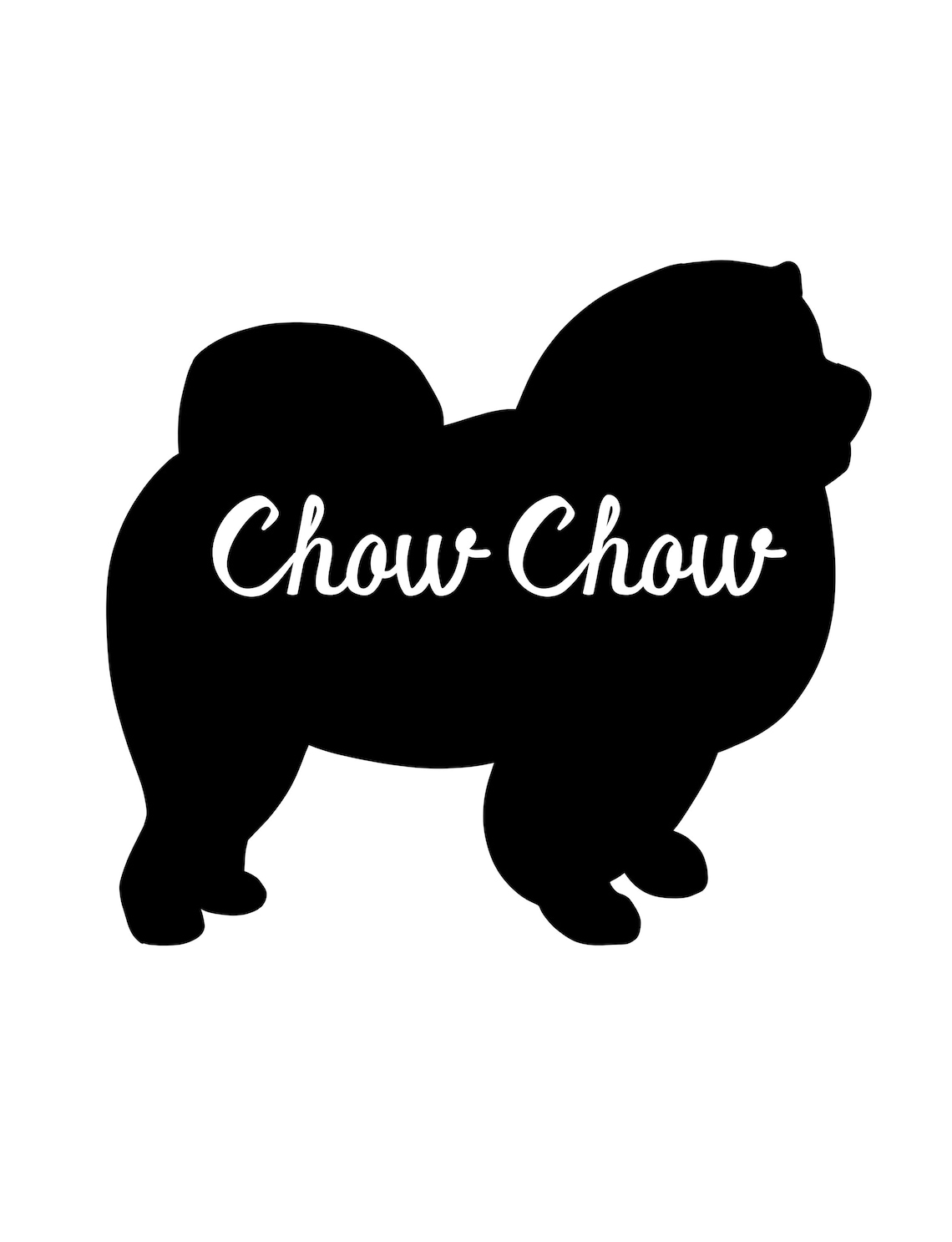 Chow Chow Svg Silhouette Dog Svgdog Lover Svg Fur Mom Dog - Etsy