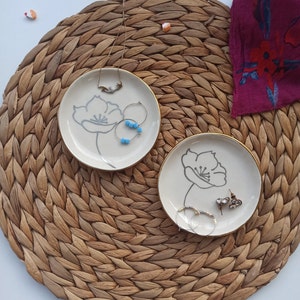 Porcelain Jewelry Ring Holder | Special Designed  | Trinket Dish | Handmade Ceramic Ring Bowl | Jewelry Tray |  Gifts For Her