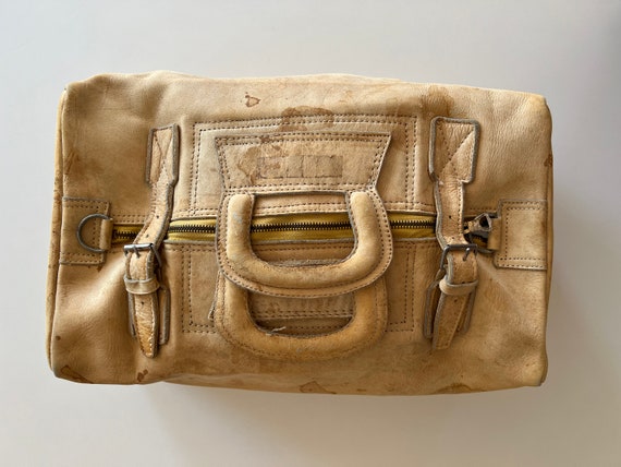 Vintage Leather Weekend Bag - image 2