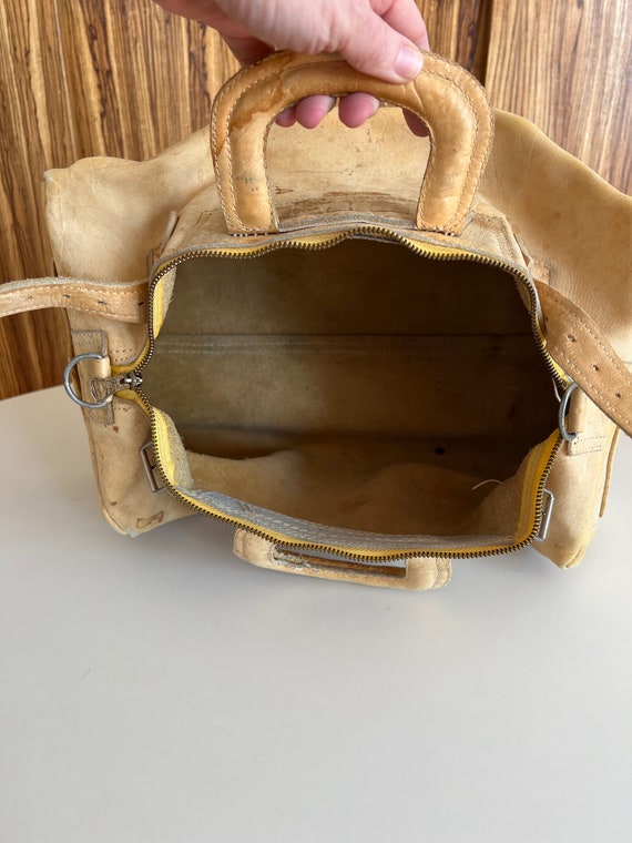 Vintage Leather Weekend Bag - image 6