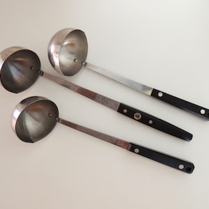 1950s Ekco Flint/Vanadium Stainless Ladles | Cooking & Serving | Vintage Kitchen Tools