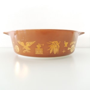 Vintage Pyrex 1-Pint Mixing Bowl | Early American Pattern (1962–71) | Cottagecore Pyrex