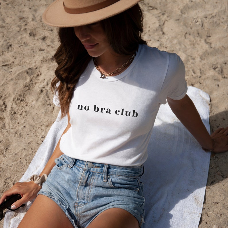 No Bra Club Shirt Free The Nipple Beach Bum Shirt Sleep Shirt Etsy México
