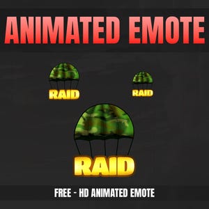 RAID TWITCH [Emoticones animados] Diseñado para Twitch, Discord, Sub, Streamers