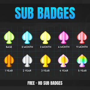 PIC CARTE CASINO [ Sub badges ] Conçu pour Twitch, Discord, Sub, Streamers