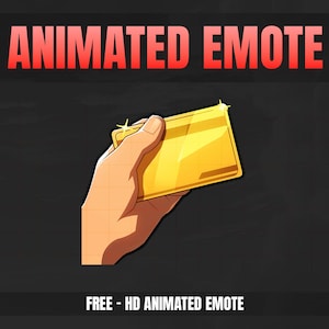 CARTE de CRÉDIT GOLD [ Emotes animés ] Conçu pour Twitch, Discord, Sub, Streamers