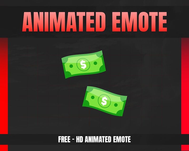 RAIN HYPE MONEY [ Animated Emotes ] Designed for Twitch, Discord, Sub ...