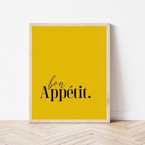 Bon Appetit Printable - Etsy