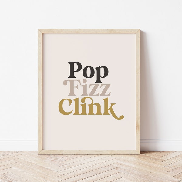 Pop Fizz Clink Print - Etsy