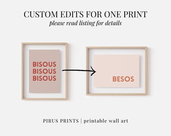 Custom Edit for One Print (Digital Download)