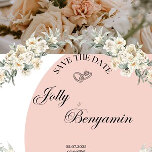 Save the date | Carte d'invitation personnalisé | Mariage | Anniversaire...