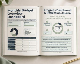 2026 schuldafbetalingstracker, besparingsuitdaging, pdf-budgetplanner (digitale download)