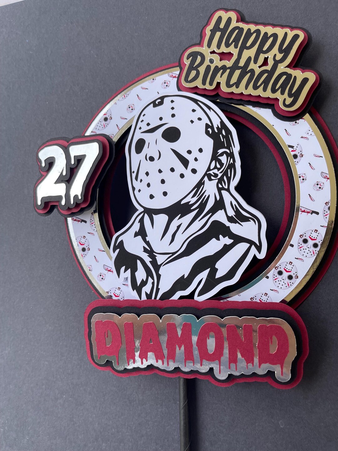 Jason Topper Jason Voorhees Topper | Horror-themed Birthday | Friday the 13th ...
