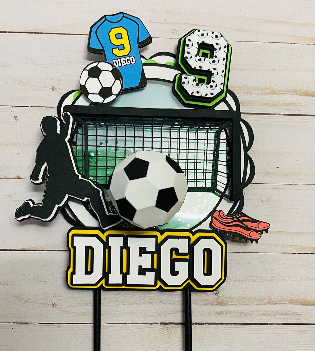 Soccer Cake Topper / Soccer Cake Topper // Ball 3D - Etsy