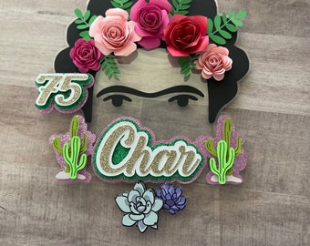 Cake Topper // Party Supplies Cake Topper // Cake Topper Frida // Kahlo