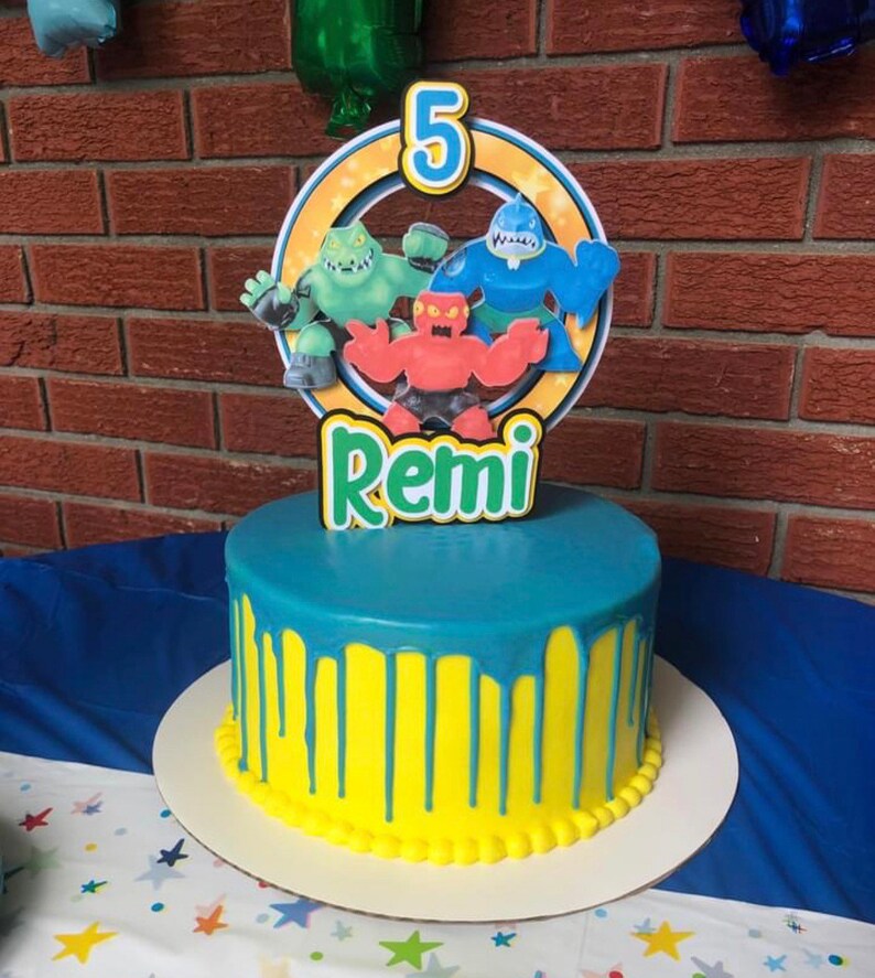 Party Supplies Cake Topper // Goo Jit Zu Etsy