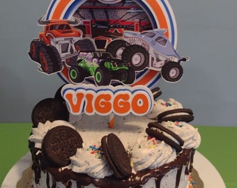 Party Supplies// Cake Topper// Monster Truck