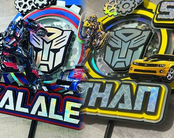 Party Supplies Cake Topper // Cake Topper //Tranformers // Optimus // Prime // Bumblebee