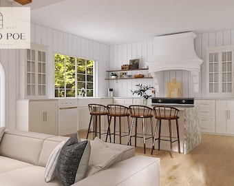 Full Interior Design Service | Living Room Design | Virtual Design | Interior Design| Moodboard | Rendering | Home Styling