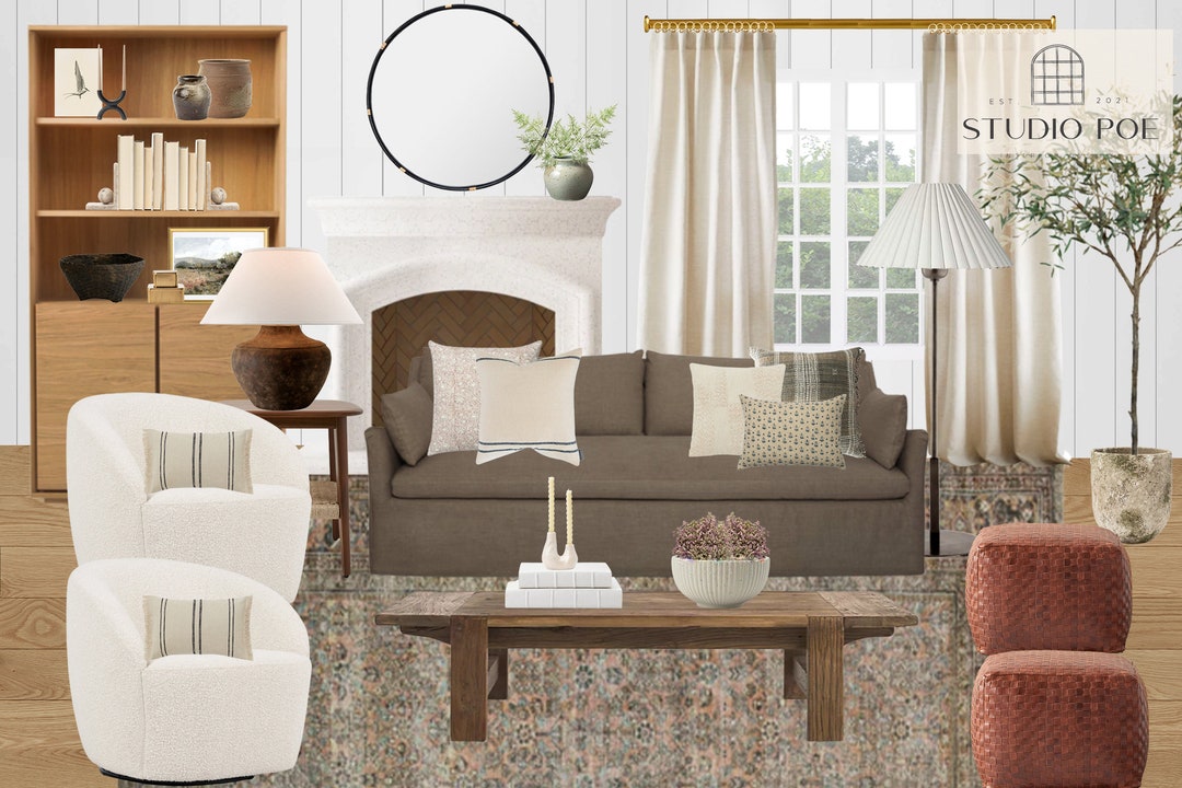 Custom Moodboard | Custom Interior Design | Virtual Design | Living ...