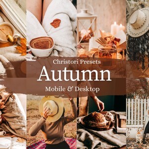 10 HERFSTINSTELLINGEN | Herfstvoorinstellingen voor mobiel en desktop, Lightroom-voorinstellingen voor het hele gezin, Instagram Pumpkin-voorinstelling, Thanksgiving-herfstfilter
