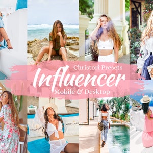 10 Lightroom mobile and desktop PRESETS  | Influencer Preset | Bright Filters | Mobile Bright | Summer Instagram Filters