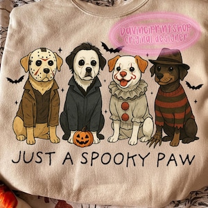 Just a Spooky Paw png, Halloween dog png, Halloween characters png, Halloween png, Dog Lover png, Dog Mama png, Retro Halloween, Png designs