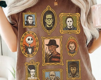 Vintage Halloween PNG, Retro Horror Collage PNG, Spooky Wall Art, Spooky Season png,  Gothic Halloween Sublimation, DTF Shirt Design