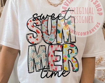 Sweet Summer Time png, Women’s summer sublimation file, Summer sublimation, Summer png, Retro png, Sublimation Design, Digital Download