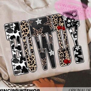Western Country Cowgirl Howdy PNG, Western Cowgirl png, Western Shirt png, Howdy Sublimation, Leopard Western png, Howdy png, Western png