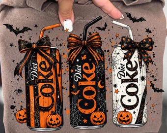 Halloween Soda Can PNG, Spooky Drink PNG, Pumpkin Can Design, Cute Halloween Sublimation, Fall Shirt Design, Spooky Season PNG