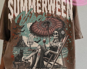 Summer Halloween png, Funny Halloween png, Gothic Halloween Summer png, Halloween in Summer Digital Shirt Design, Spooky png, Summer png