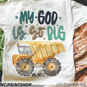 My God is So Big kids png, Christian png, Toddler png, Biblical Toddler png, Kids Church Sublimation, Retro Kids Toddler Colorful Religious