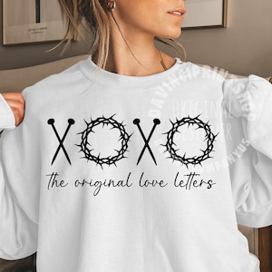 XOXO Las cartas de amor originales Sublimación svg, Diseño de sublimación cristiana, Sublimación PNG, SVG religioso, png religioso, Diseño digital