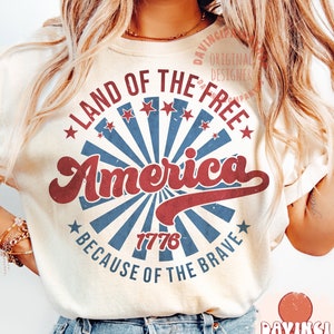 America Land Of The Free Because Of The Brave SVG, Fourth of July SVG, 4th Of July svg, Independence Day Svg, America png, Usa svg, png