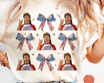 Joe Dirt 4th of July Coquette Bow PNG, America, Independence Day (Digital Download)
