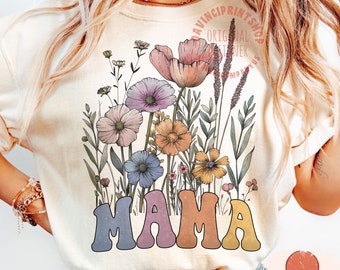 Wildflower Mama Sublimation PNG, Floral Boho Designs, PNG For Mama, Mother's Day PNG, Mama Sublimation png, Spring png, Digital Download