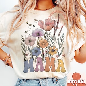 Wildflower Mama Sublimation PNG, Floral Boho Designs, PNG For Mama, Mother's Day PNG, Mama Sublimation png, Spring png, Digital Download
