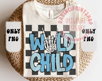 Archivo de sublimación de cuadros de niño salvaje, diseño PNG para niños pequeños, camisa para niños, sublimación de diseño retro, sublimación para niños, sublimación para niños, png