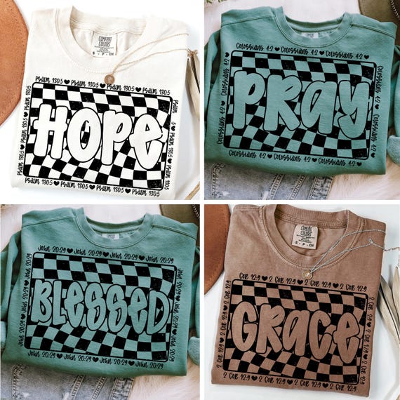 Christian Bundle png, Blessed png, Grace png, Hope png, Pray Png, Retro Christian png, Bible Verse png, Jesus PNG, Christian Religious png