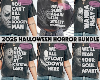 90er Jahre Halloween Horror Bundle png, Vintage Halloween png, Horror Charaktere, Halloween Bundle png, Horrorfilme png, Halloween png, Bundle