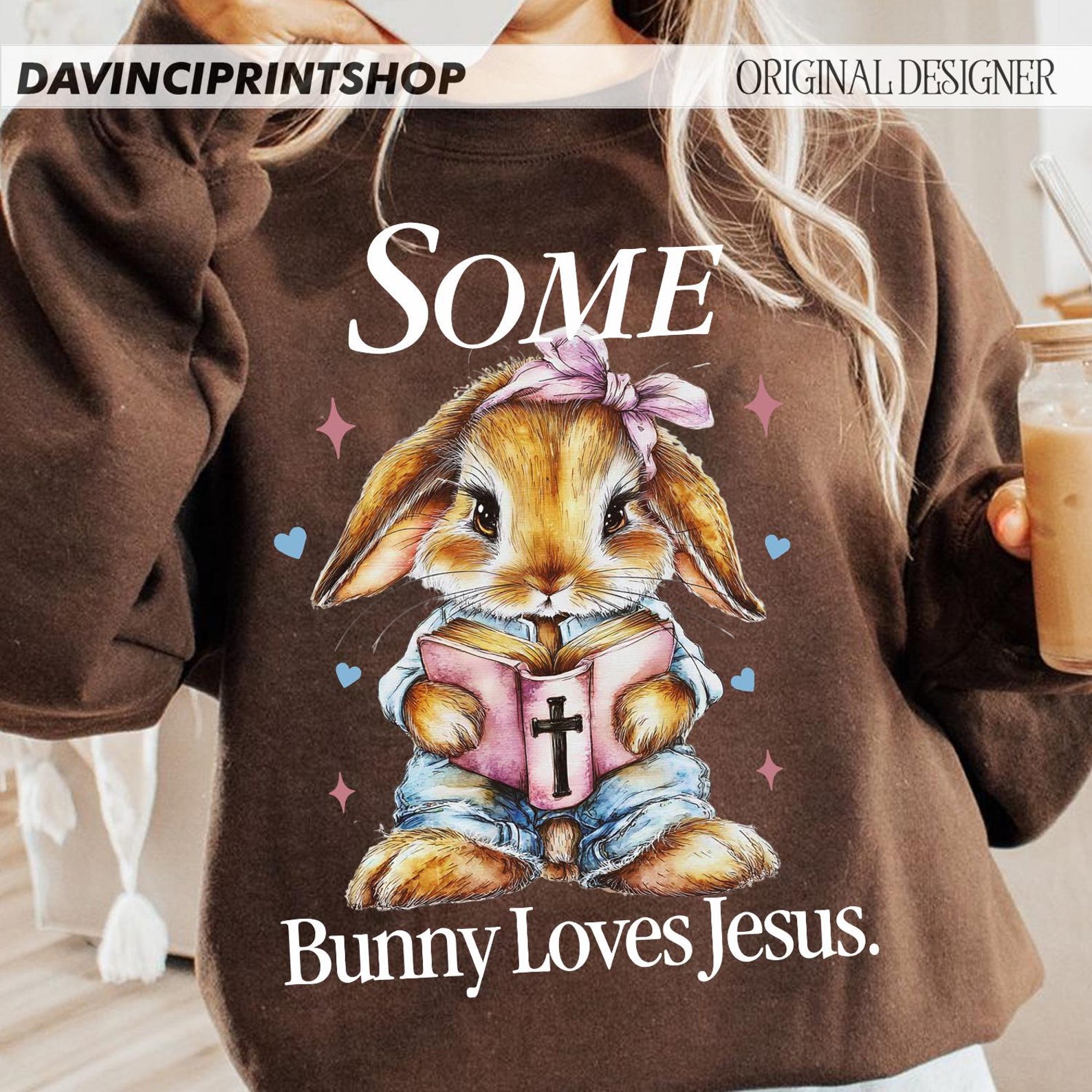 Some Bunny Loves Jesus Png, Easter Christian Png, Easter Bunny ...