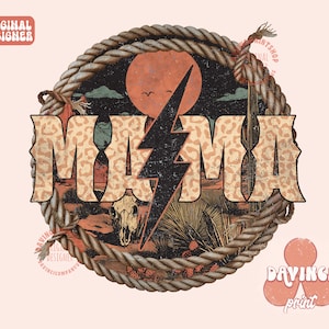 Mama western lightning bolt png, Mother's Day png, Mama Western Png, Mama Cowboy Png, Western Png, Western Sublimation, png designs