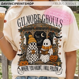 Vintage Halloween PNG Bundle, Retro Gruselige Saison Sublimation, Bauernhaus Geist Kürbis Designs, Halloween Shirt PNG, digitaler Download Bild 7
