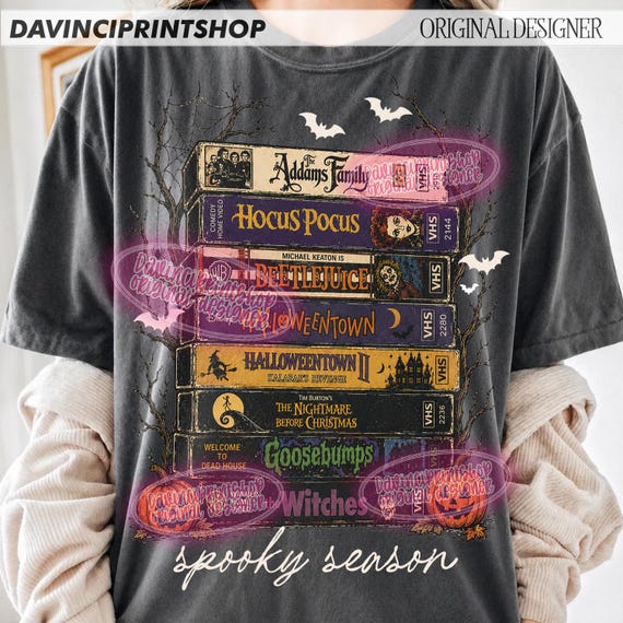 Vintage Halloween VHS PNG, Retro Spooky Season Png, Halloween Movies Png, Funny Halloween Png, Horror Halloween Png, Scary Movie Shirt Png